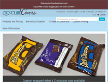 Tablet Screenshot of chocolatecovers.com
